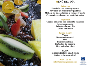 Menú diario 24 de junio