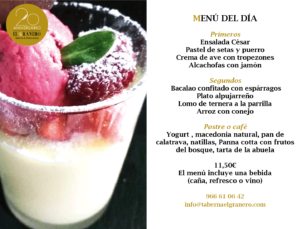 menú 28 de febrero