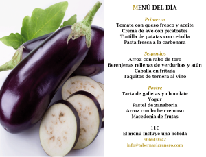 Menú Diario 5 de noviembre